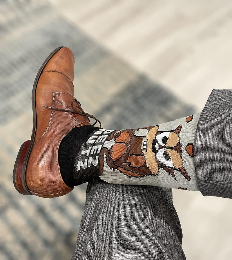 Funny Deez Nuts Meme Dress Socks - Balanced Co.