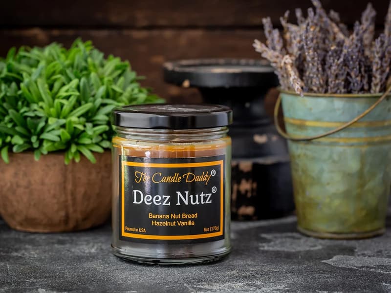 Banana Nut Bread Scented Candle - 6 oz, 40 Hour Burn Time