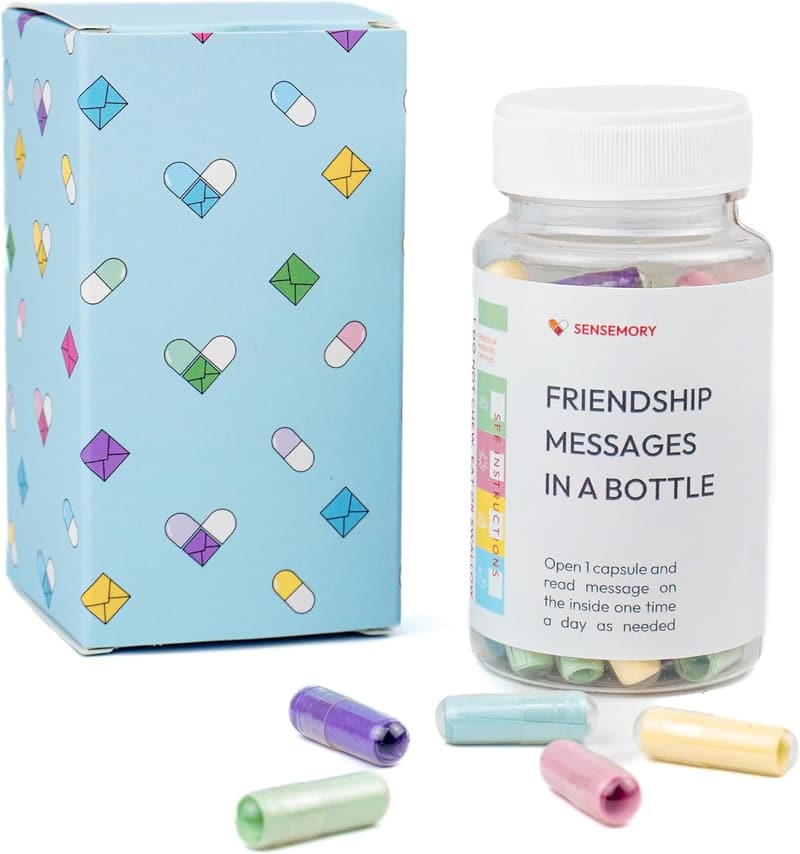 Friendship Capsule Messages in a Bottle - Gift for Women