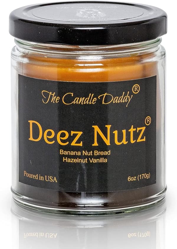 Funny Banana Nutbread Candle - 6 oz Hazelnut Vanilla
