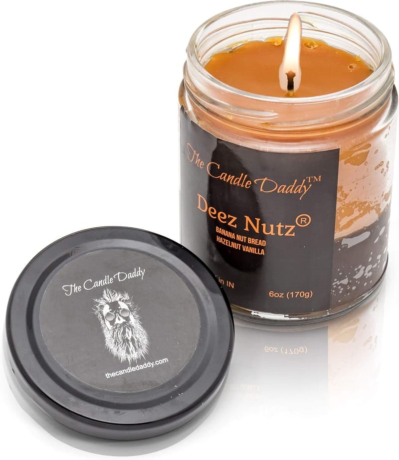Funny Banana Nutbread Candle - 6 oz Hazelnut Vanilla