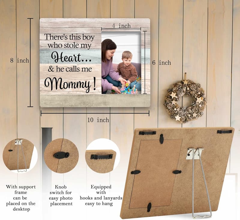 Mommy and Me 10x8 Inch Wooden Picture Frame
