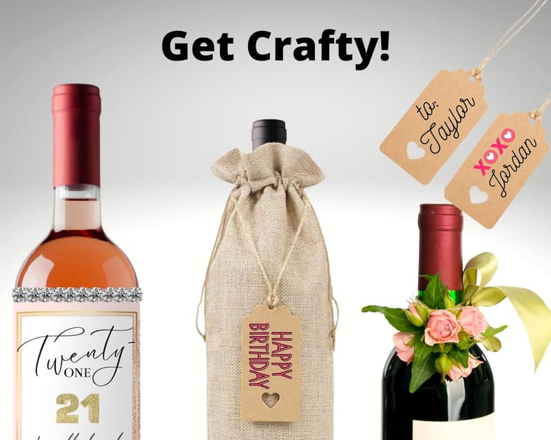 Personalized Wine Bottle Label for Birthdays and Weddings