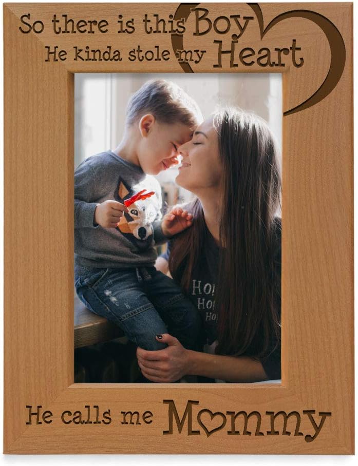 Mother's Day Engraved Wood Photo Frame - 
