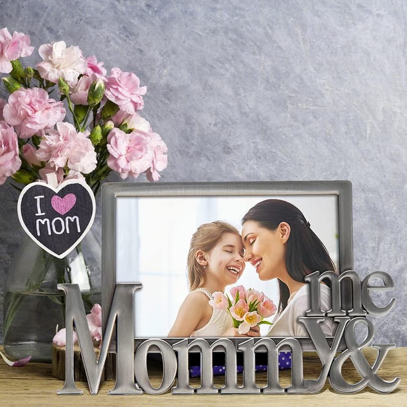 Mother's Day Mom & Me Antique Silver Picture Frame