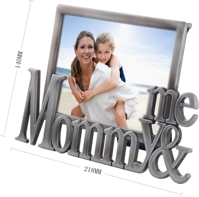 Mother's Day Mom & Me Antique Silver Picture Frame