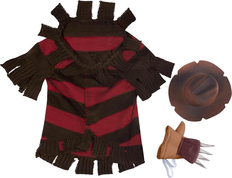 Freddy Krueger Pet Costume for Dogs and Cats - Large