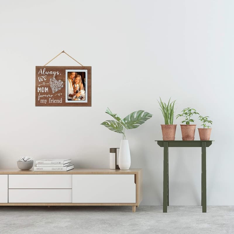 Mother's Birthday Gift - 4x6 Grainwood Picture Frame
