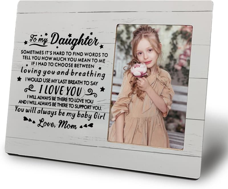 Christmas or Birthday Picture Frame for Daughter - 4x6