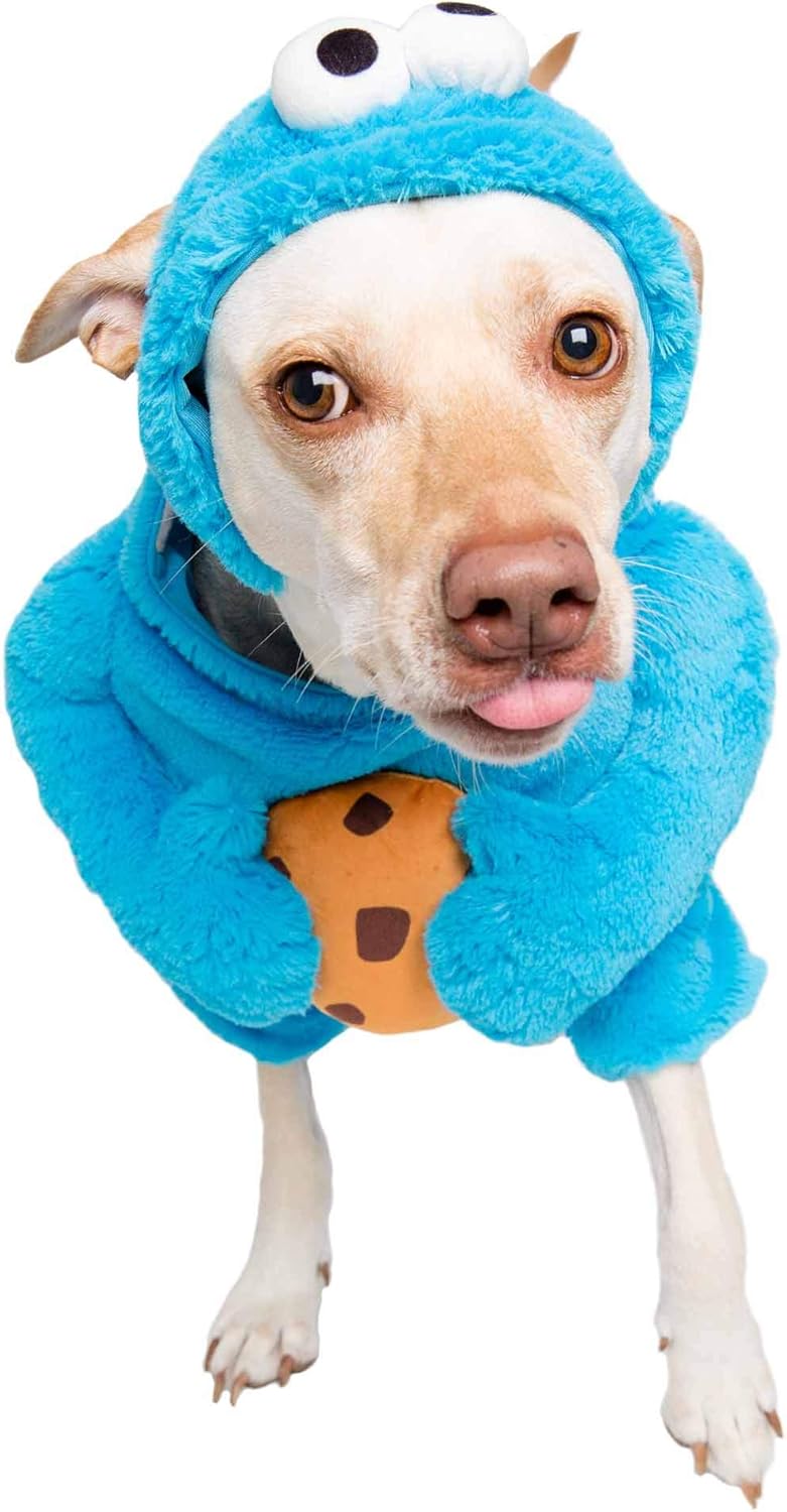 Halloween Cookie Monster Dog Costume for Large Dogs