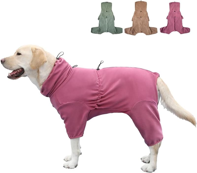 Large Dog Pajamas - 6XL Red Stretch Jumpsuit for Pets
