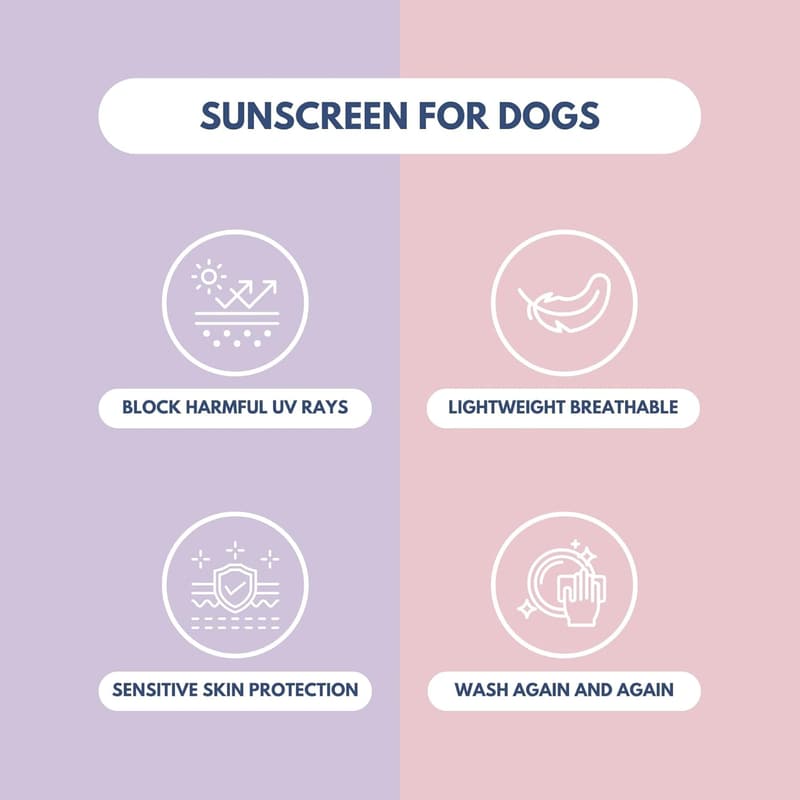 Lightweight Dog T-Shirt Set for Sensitive Skin - Purple & Pink
