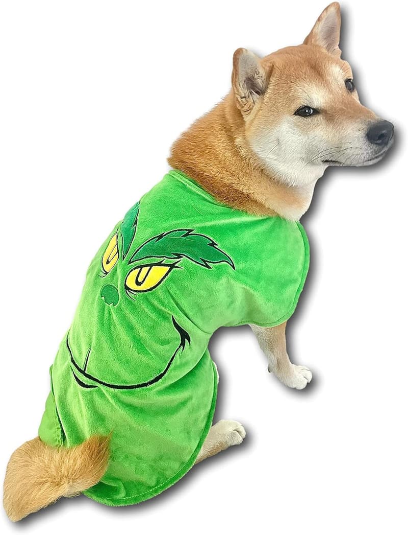 Green Monster Dog Costume for Halloween - X-Large to Small