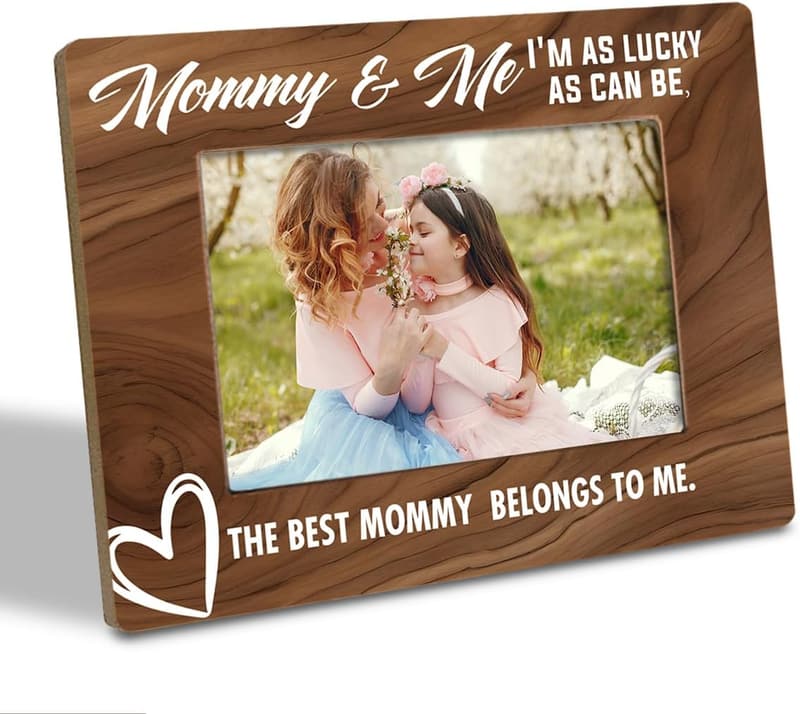 Mother's Day Wooden Photo Frame for 4x6 Inch Pictures