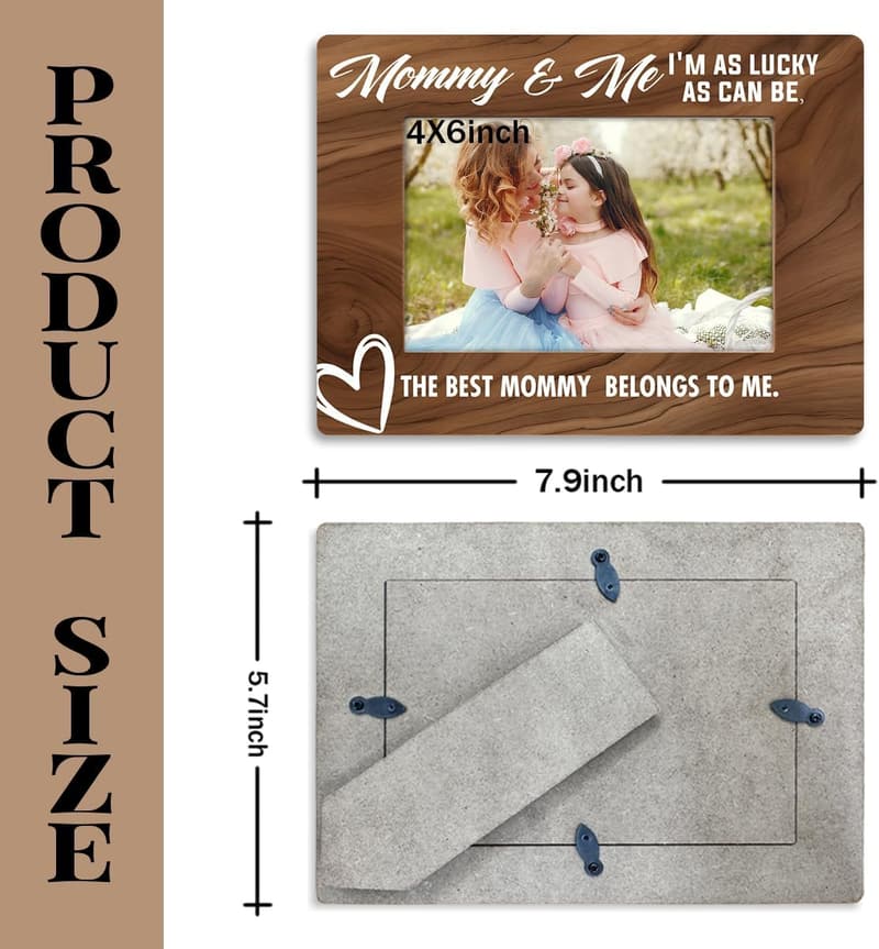 Mother's Day Wooden Photo Frame for 4x6 Inch Pictures