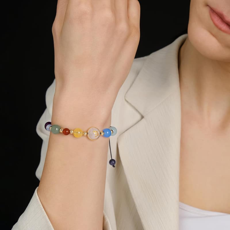 Zodiac Crystal Bead Bracelets for Men and Women - Horoscope Gifts