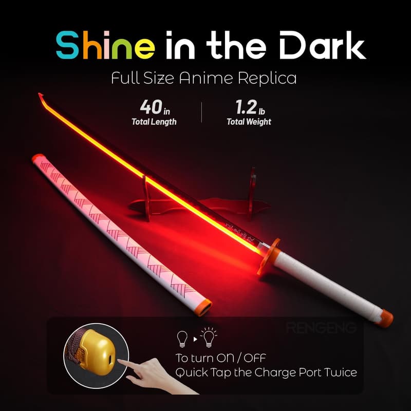 Anime Replica Light-Up Sword - 40