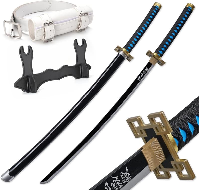Zisu Demon Katana Sword for Anime Cosplay, 41 Inches