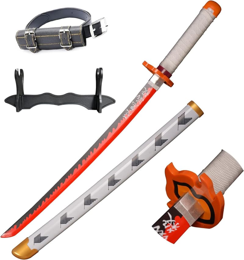Agatsuma Zenitsu Katana Sword - Plastic Cosplay Costume Toy