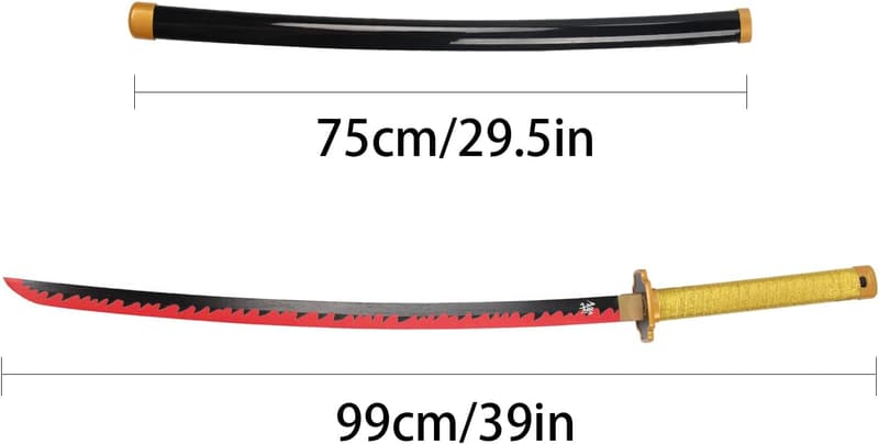Anime Demon Slayer Katana - 41 Inch Decorative Collectible