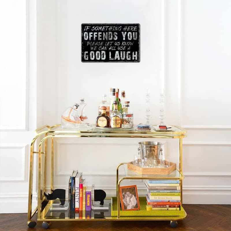 Funny Sarcasm Metal Tin Sign for Home Bar or Man Cave