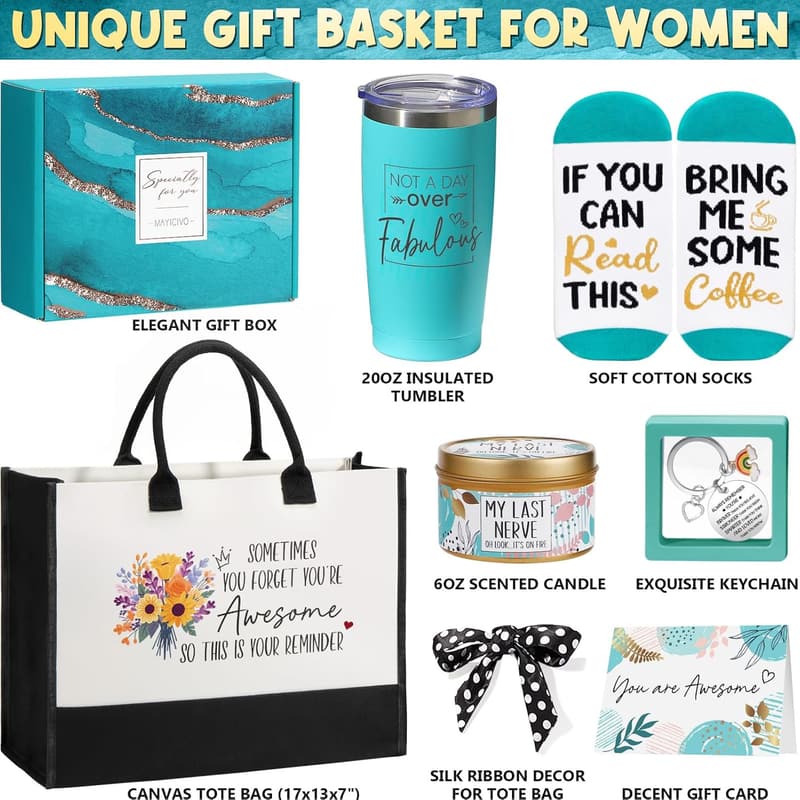 Inspirational Self-Care Gift Basket for Women