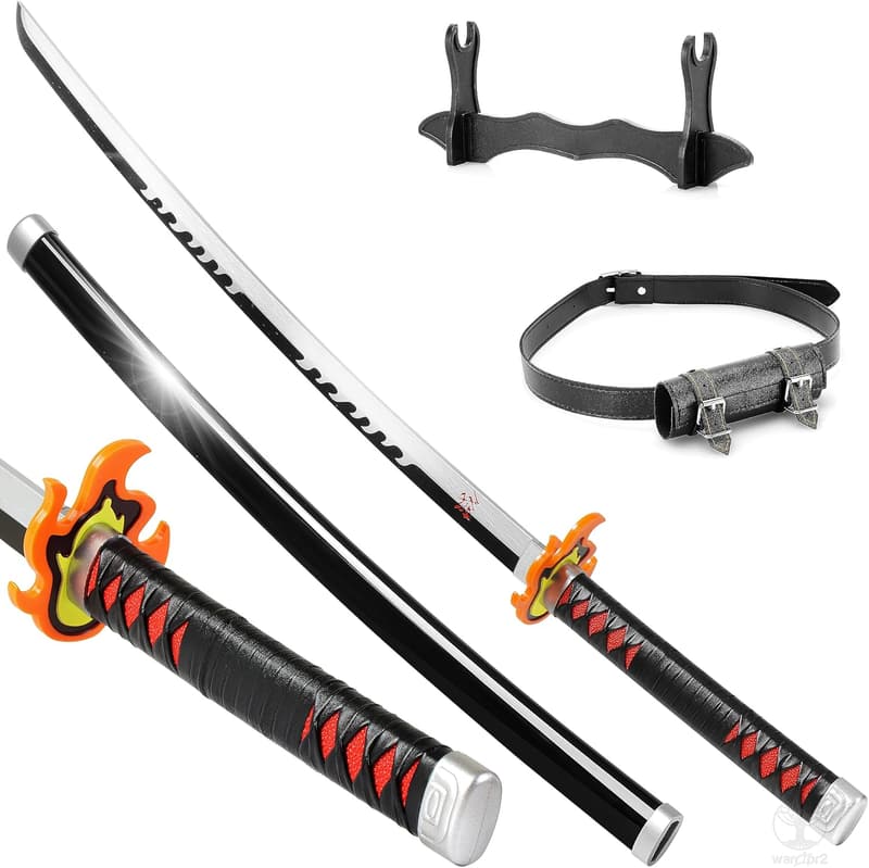 Tanjiro Demon Slayer Sword Set with Stand – 41