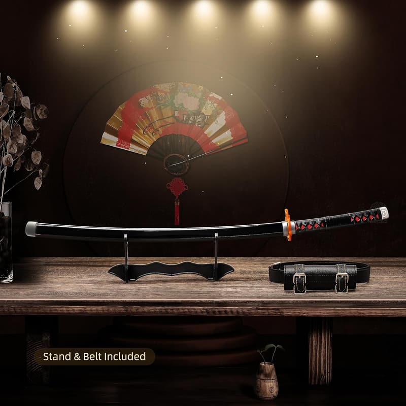 Tanjiro Demon Slayer Sword Set with Stand – 41