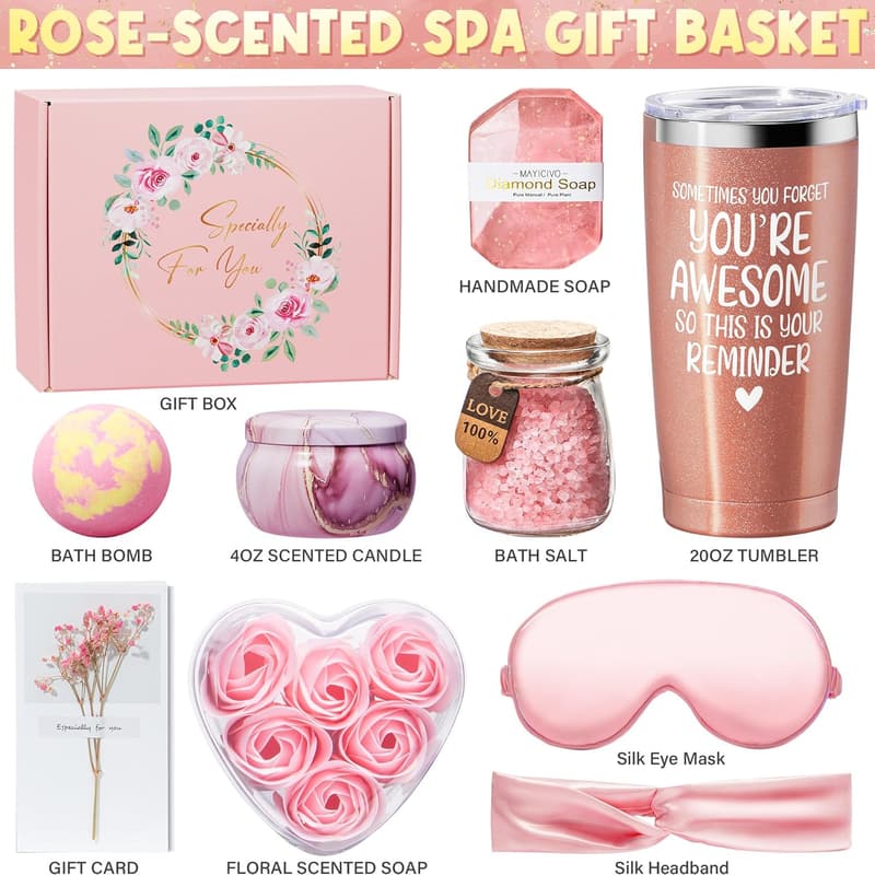 Relaxing Spa Gift Basket for Women - Birthday & Self-Care