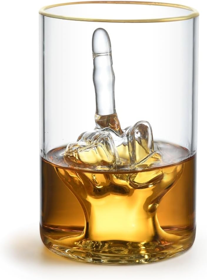 Birthday Shot Glass – 4oz Personalized 3D Middle Finger Design