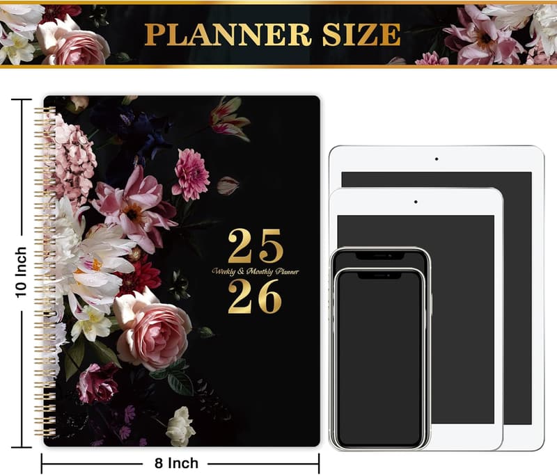 2025-2026 Academic Planner - Spiral Bound, 8