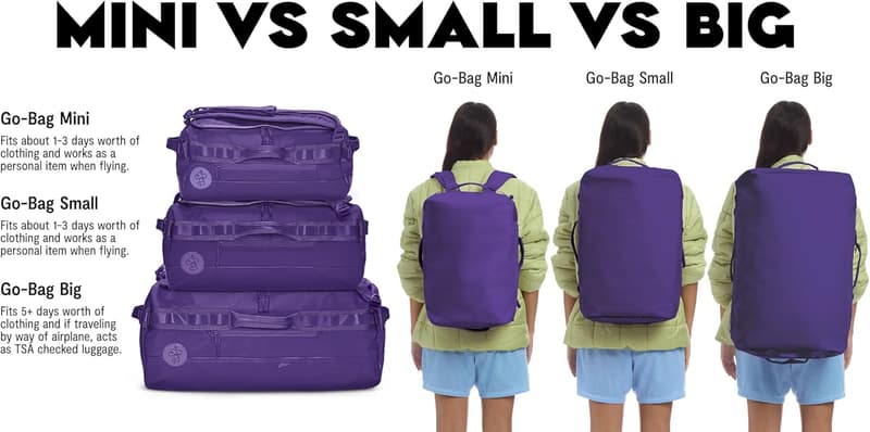 40L Go-Bag Travel Duffel for Men and Women