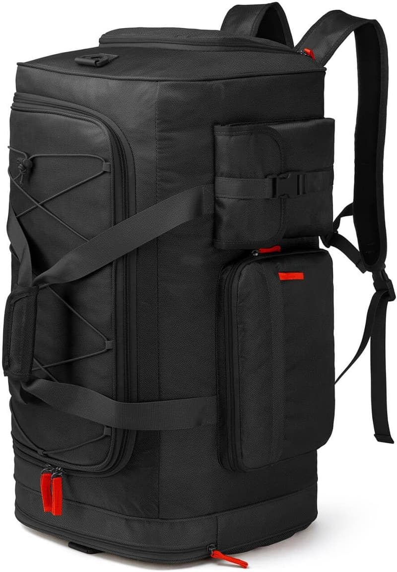70L Heavy Duty Travel Duffle Bag with Shoe Compartment