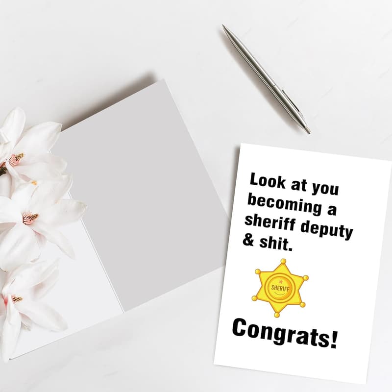 Sheriff Academy Graduation Card for New Deputies