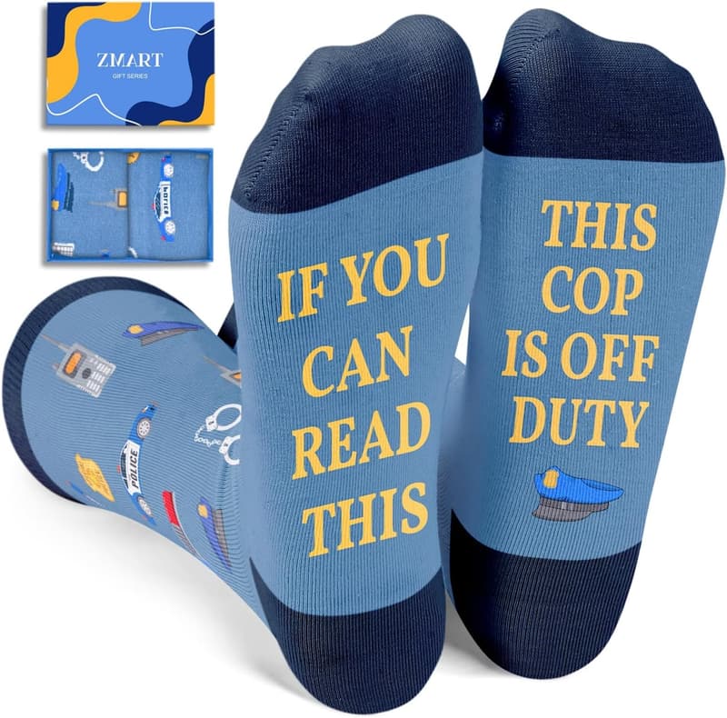 Police-Themed Socks for Hairdressers, Coaches, Realtors, and More
