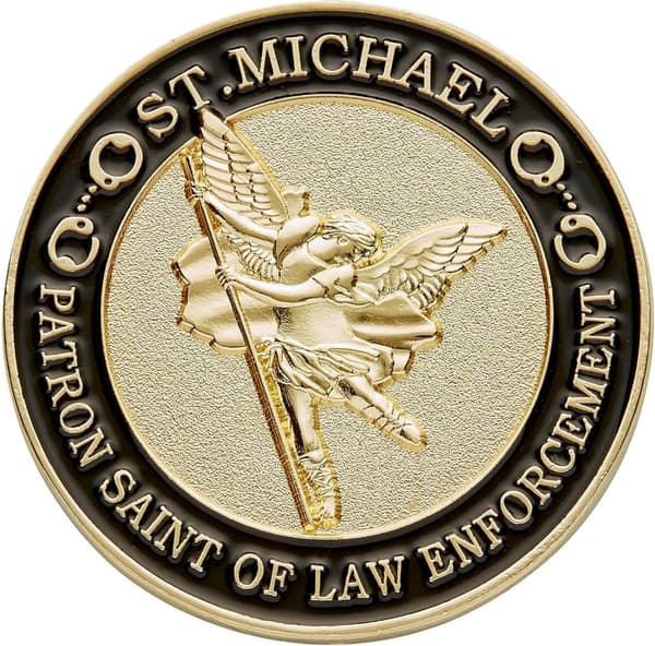 St. Michael Law Enforcement Challenge Coin with Valor Prayer