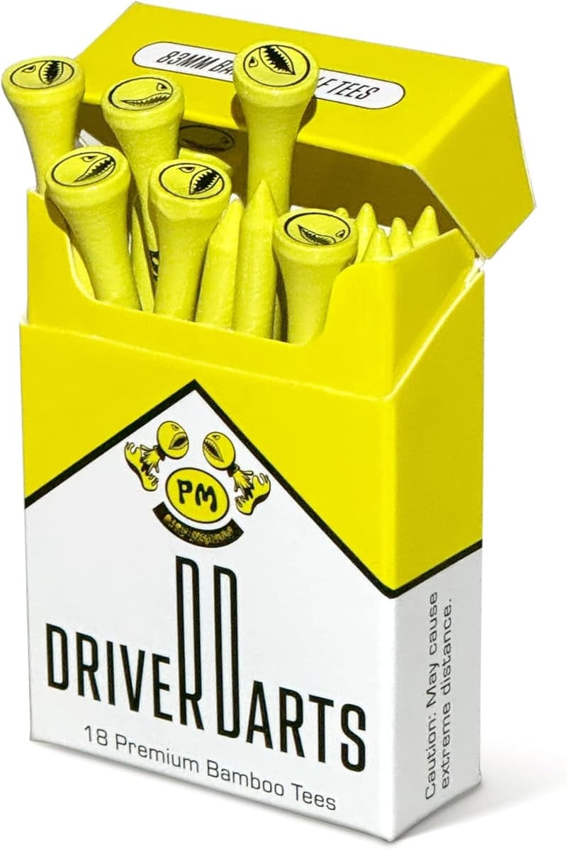 Premium Bamboo Golf Tees Pack of 18 - Eco-Friendly Gift for Golfers