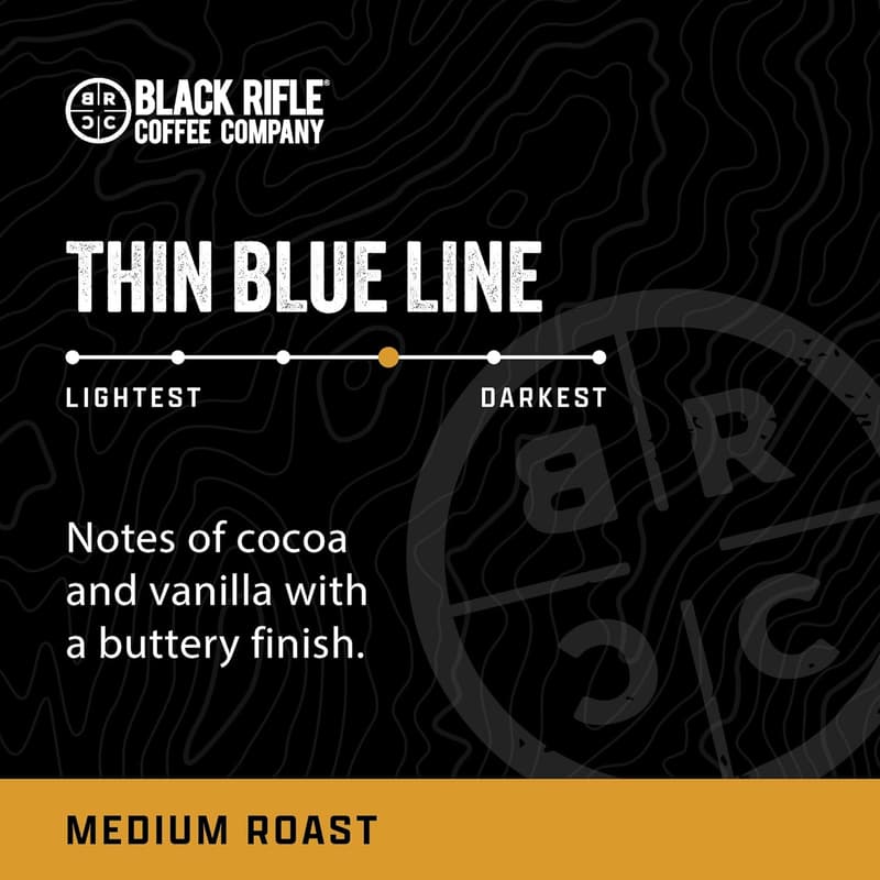 Thin Blue Line Medium Roast K-Cups - 12 Single Serve Pods