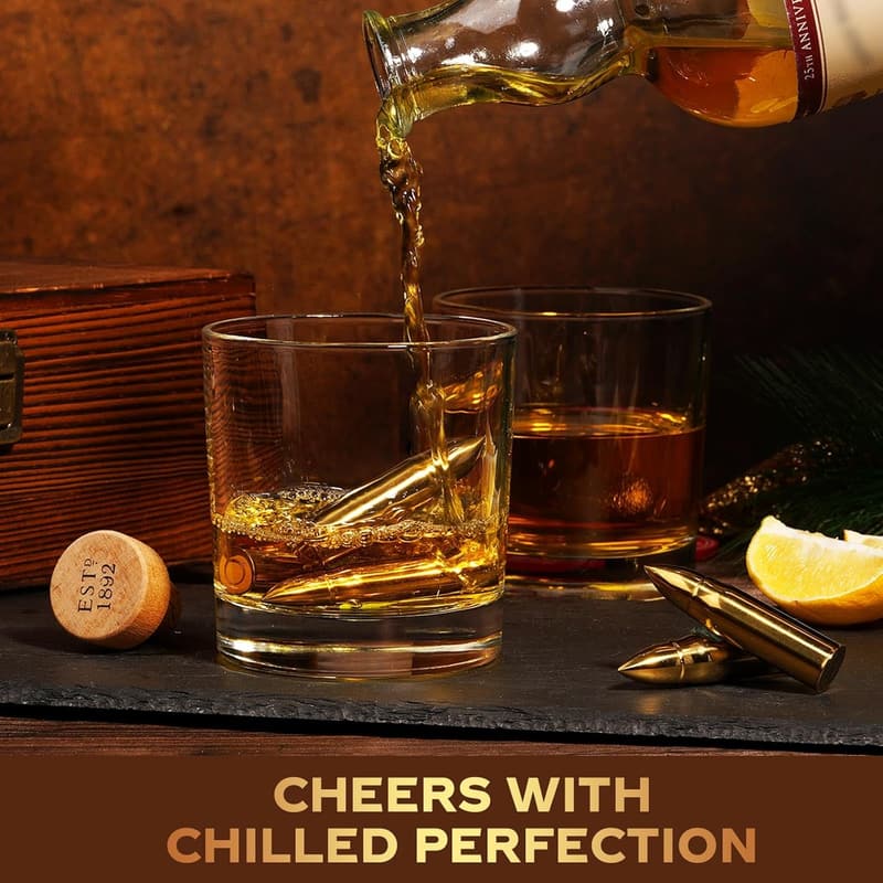 Whiskey Stones Set for Father's Day - Unique Gift for Men