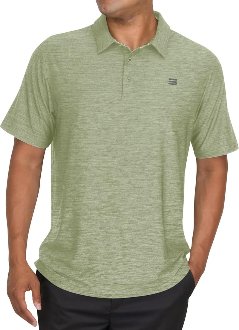 Men's Dry Fit Short-Sleeve Golf Polo Shirt