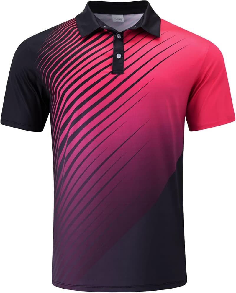 Men's Short Sleeve Moisture-Wicking Golf Polo Shirts
