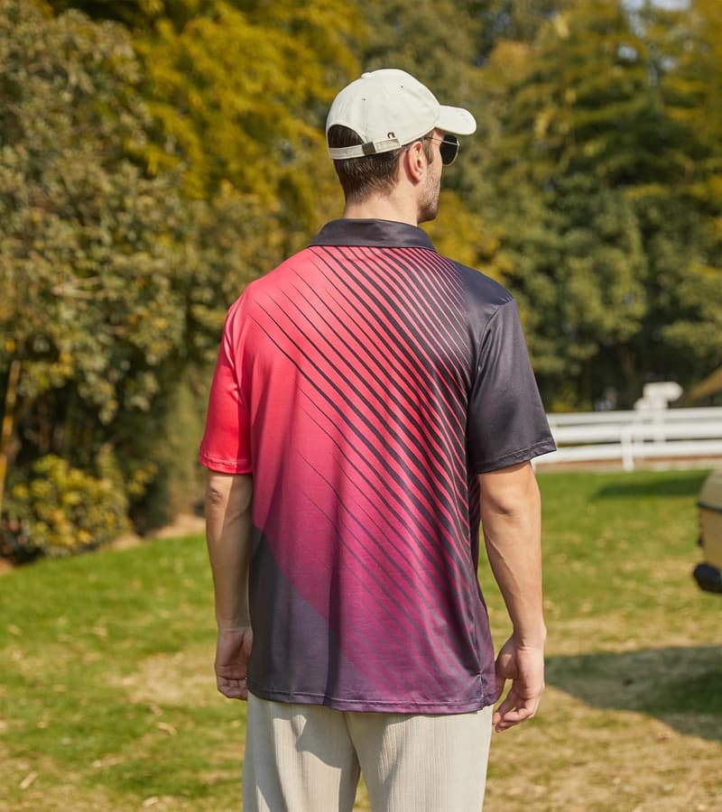 Men's Short Sleeve Moisture-Wicking Golf Polo Shirts