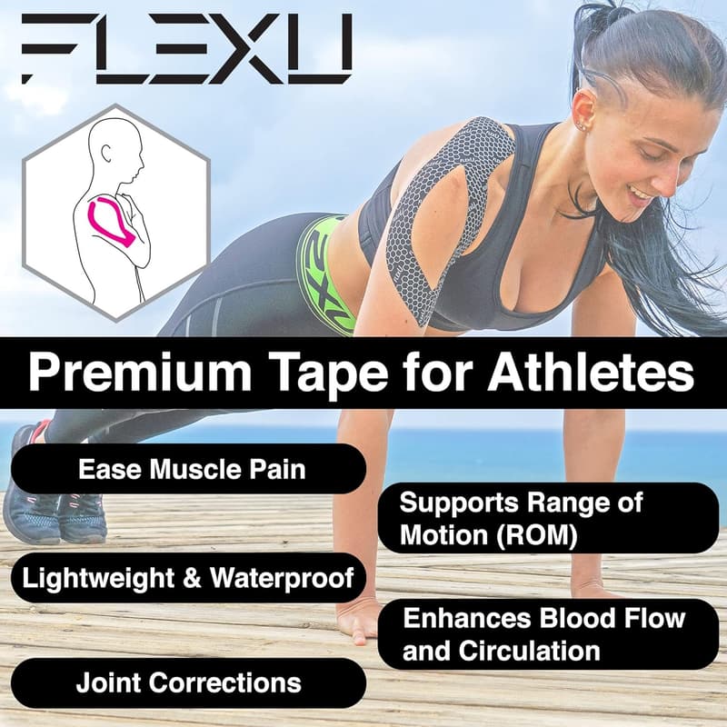 FlexU Kinesiology Tape - Advanced Support for Enhanced Recovery