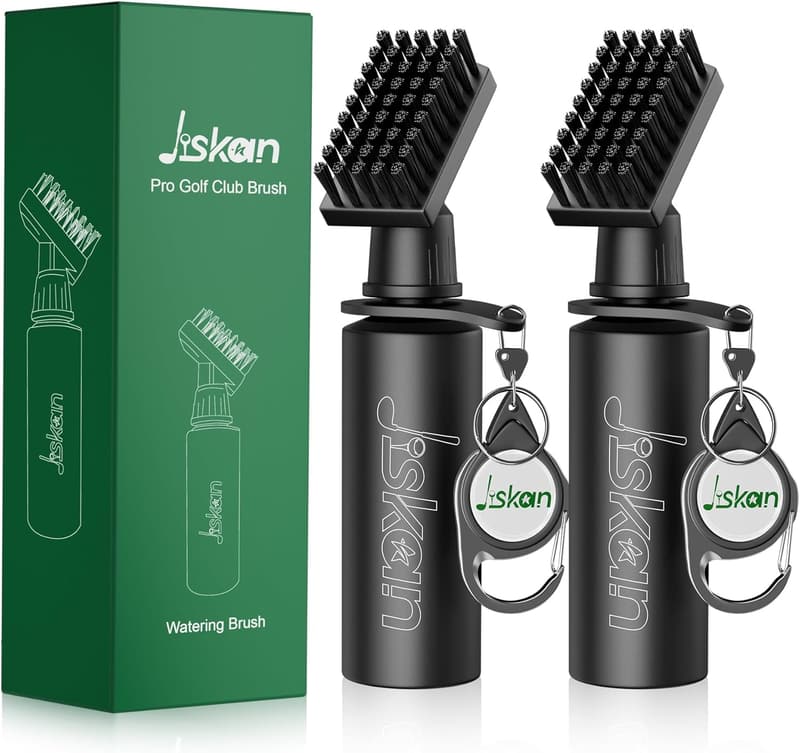 Golf Club Cleaner Brush & Water Bottle Set - 2 Pack Golf Accessories