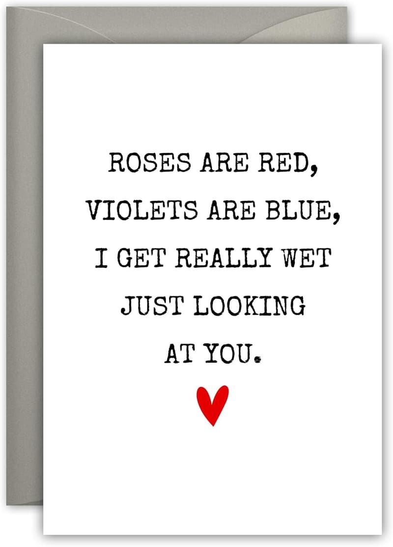 Funny Valentine's Day Card for Him - Romantic Gag Gift