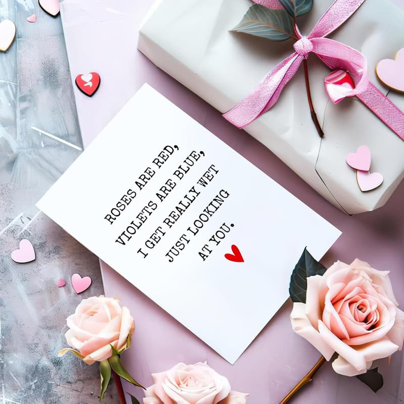 Funny Valentine's Day Card for Him - Romantic Gag Gift