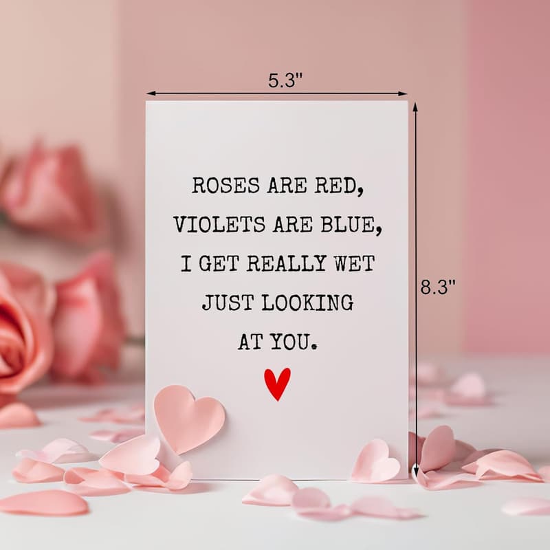 Funny Valentine's Day Card for Him - Romantic Gag Gift