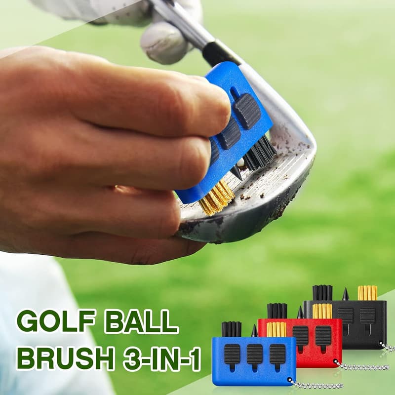 Portable 3-in-1 Golf Club Cleaner Kit - 10 Packs