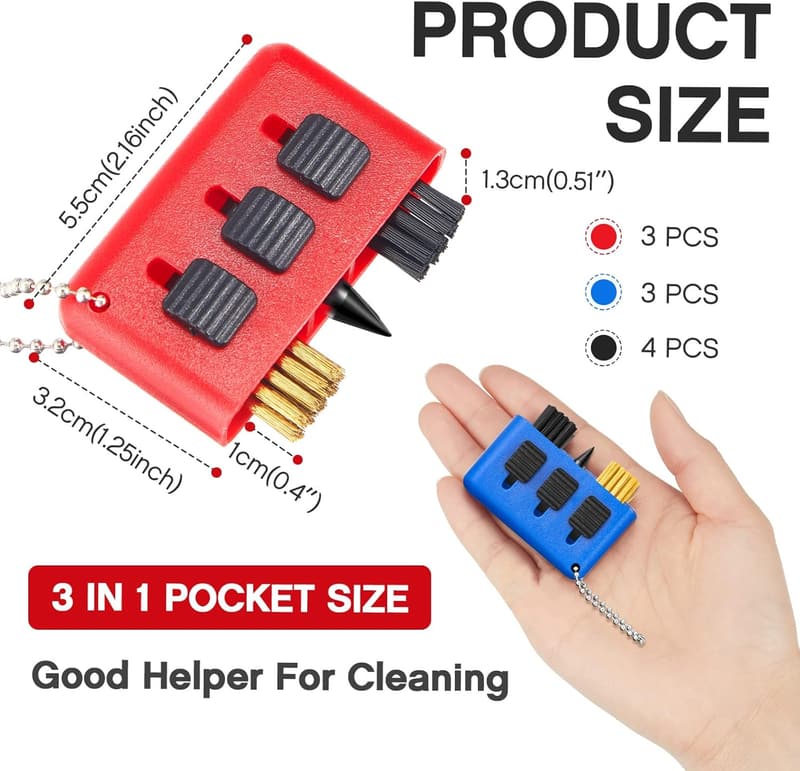 Portable 3-in-1 Golf Club Cleaner Kit - 10 Packs