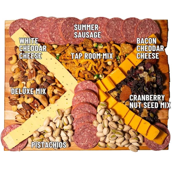 Birthday Gift Meat and Cheese Basket for Men - 2 lbs Treats